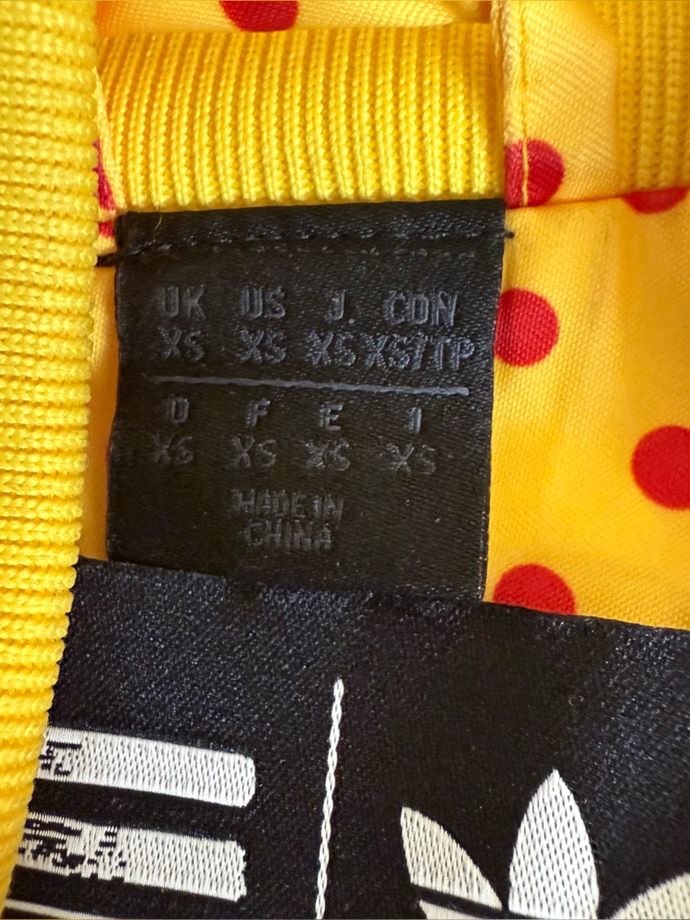 Adidas x Pharrell Williams Yellow Track Jacket w Polka Dots - Picture 4 of 8